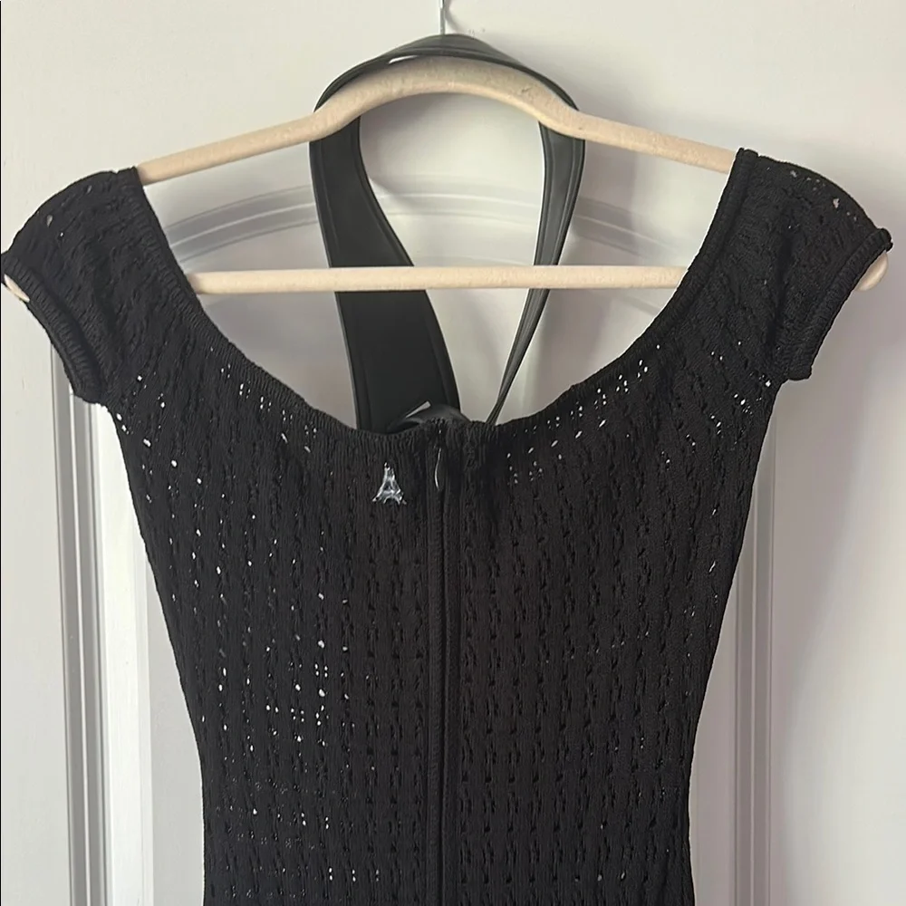 NWOT Maniere De Voir Black Knit Jumpsuit - Picture 9 of 13